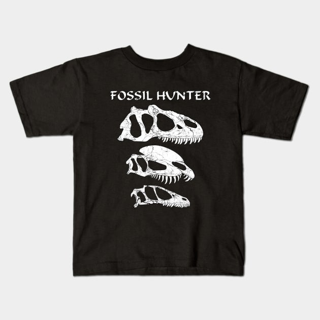 Fossil Hunter Kids T-Shirt by NicGrayTees